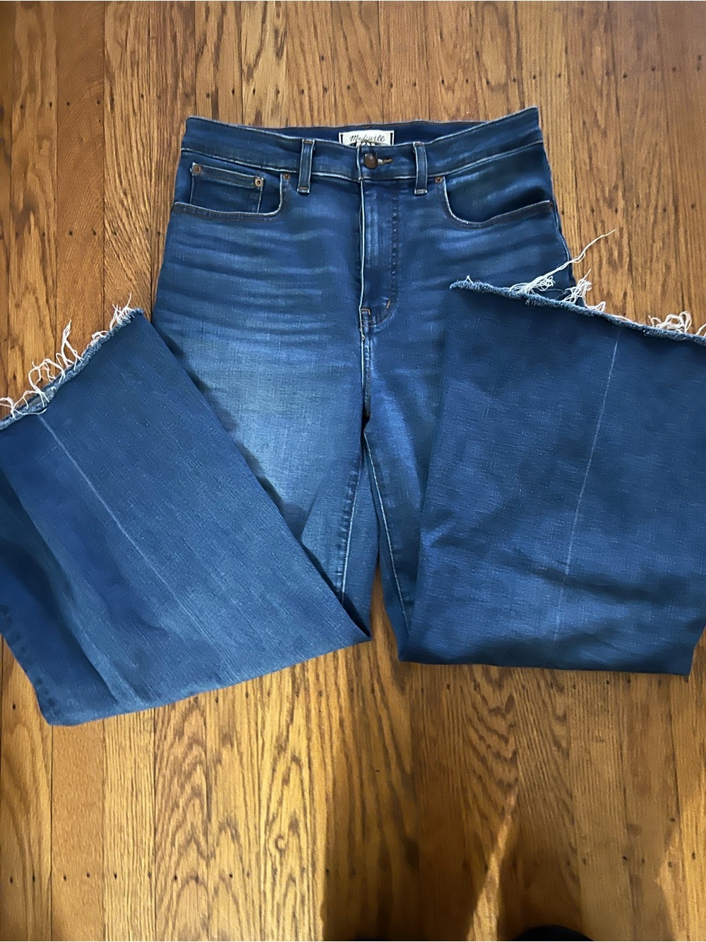 Madewell Wide-Leg High-Rise Jeans in Blue Wash